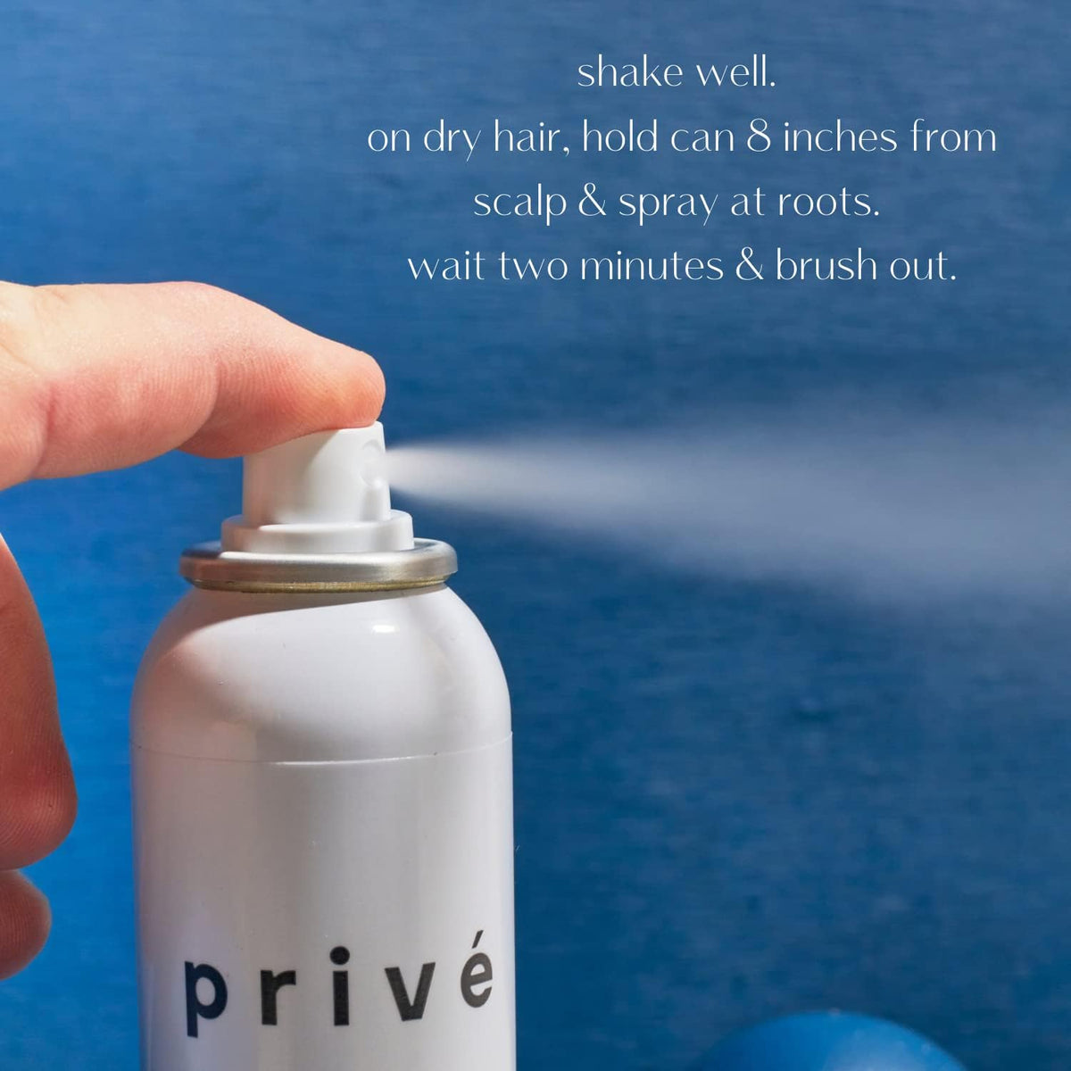 Prive Dry Shampoo Spray for Oily Hair - Oil Absorbing Hair Refresh with Rice and Tapioca Powder - Adds Volume and Texture Without White Residue -