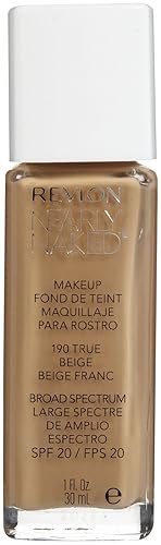 Revlon Nearly Naked Liquid Makeup Broad Spectrum SPF 20, #190 True Beige, 1 Fluid Ounce Beauty & Personal Care REVLON