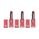 NICKA K NEW YORK Sheer Glaze Lipstick, Gloss, Balm, Tint, Buildable Color, Enhances Lips with a Dewy, Fresh Finish (Vivid Red 3 Pack) Beauty & Personal Care NICKA K NEW YORK