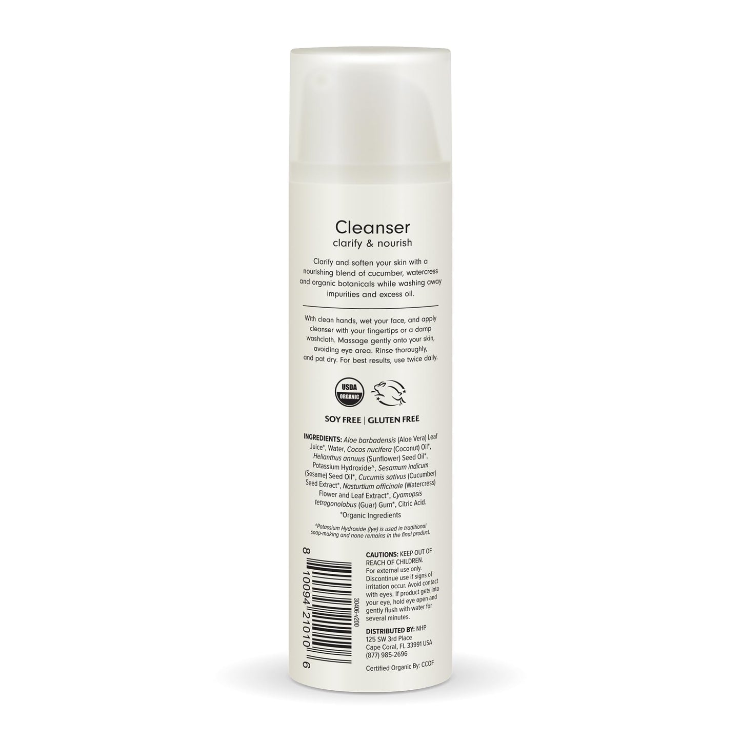 Ola Botanicals Organic Cleanser (5 Fl. Oz.), 1 Bottle, Clarify & Nourish Skin, Certified USDA Organic, Gluten Free, Soy Free, Dr. Mercola Beauty & Personal Care Dr. Mercola