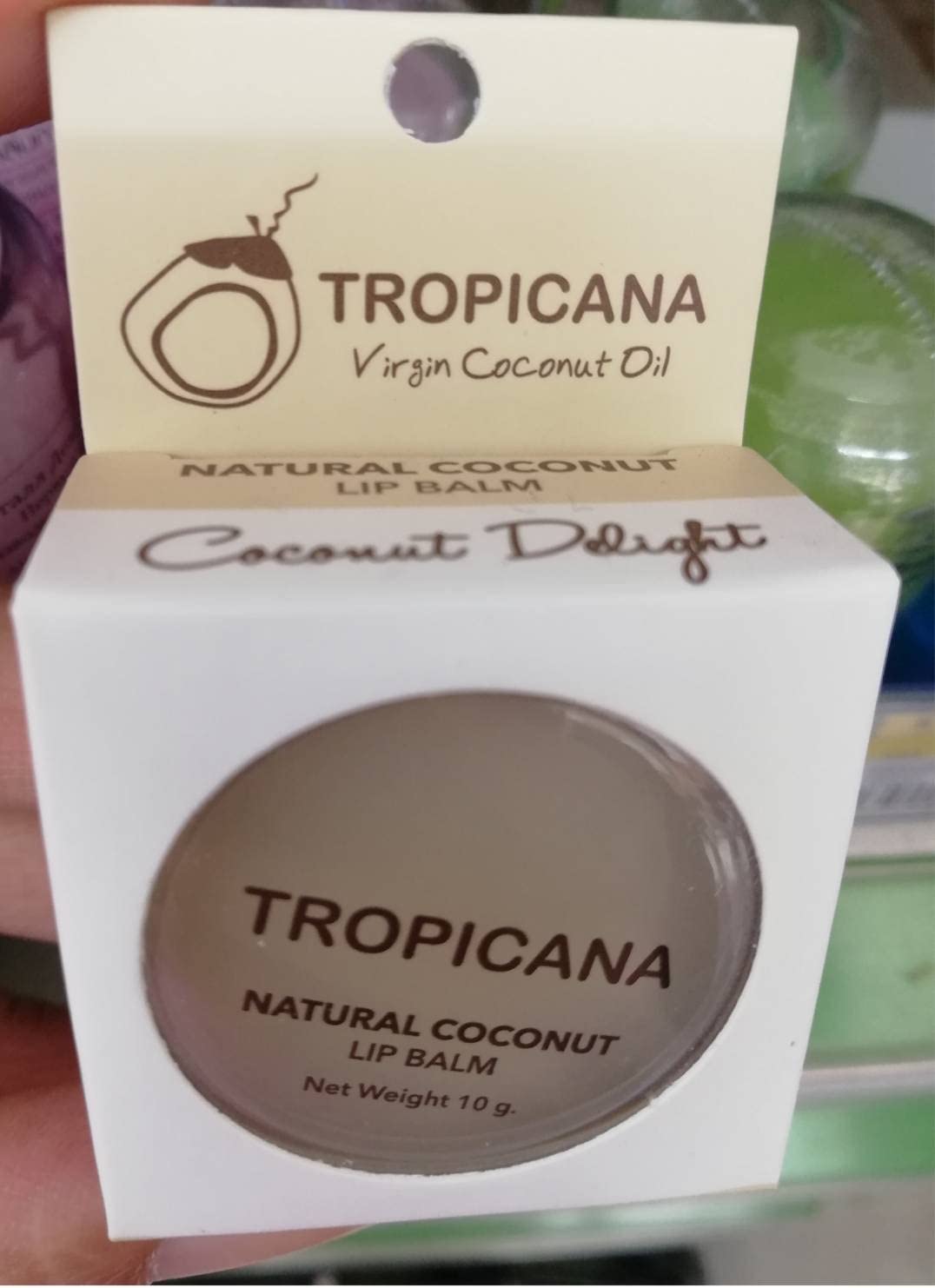 NEW!! TROPICANA NATURAL COCONUT LIP BALM (Coconut Delight) 10 g. by Thai Premium Beauty & Personal Care YBW