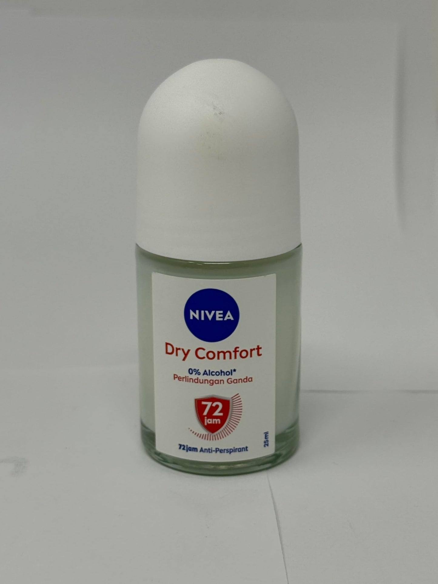 Nivea Dry Comfort Roll-On Deodorant 25ml - 72H Sweat & Odor Protection - Quick Dry Formula with Mineral Extracts - Long-Lasting Freshness & Gentle Beauty and Personal Care NIVEA