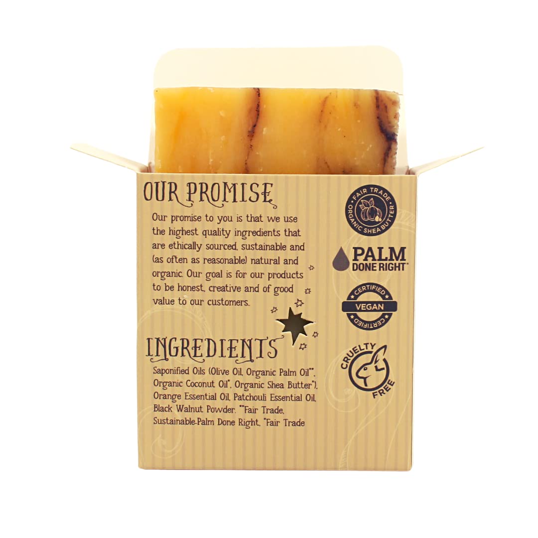 Varina Natural Burnt Orange Patchouli Bar Soap - Gentle Cleansing for Sensitive Skin, Earthy Scents - 3 Pack Beauty & Personal Care Varina