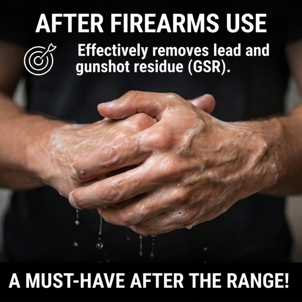 Heavy Metal Hand Cleaner: Lead & Heavy Metal Remover Hand Soap for Shooters, Mechanics & Tradesmen | Natural Chelating Formula for Gun Range Grime | Beauty & Personal Care Heavy Metal Hand Cleaner