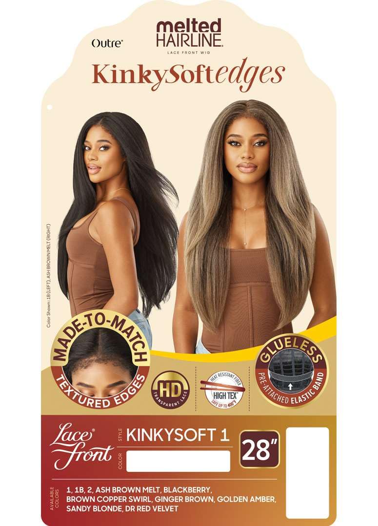 Outre Melted Hairline - Kinky Soft Edges - Kinky Soft 1 (DR RED VELVET)