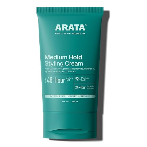 Arata Natural Styling & Strong Hold Hair Cream For Men & Women (3.4 Fl Oz) | With Hair Growth Formula, Organic Flaxseed & Olive Oil Beauty & Personal Care Arata