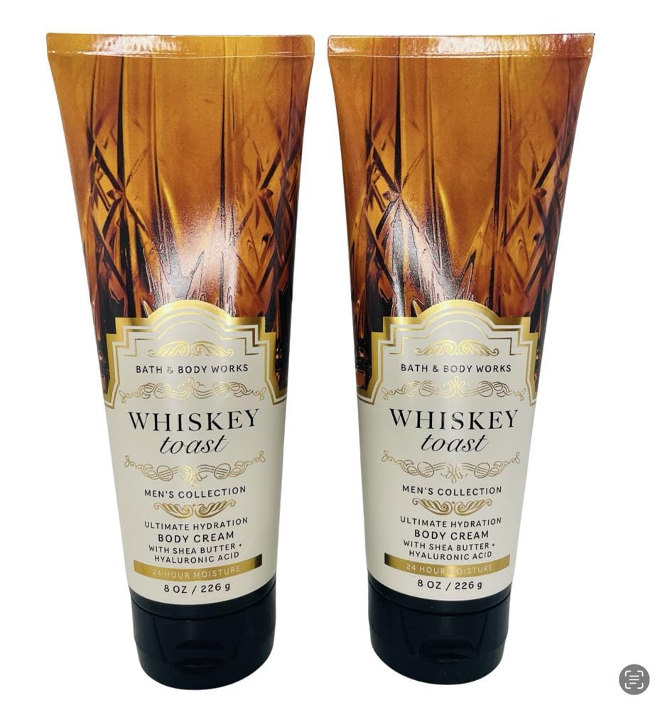 Bath & Body Works Whiskey Toast Ultimate Hydration Body Cream 8 Ounces Pack of 2 Beauty & Personal Care Bath & Body Works