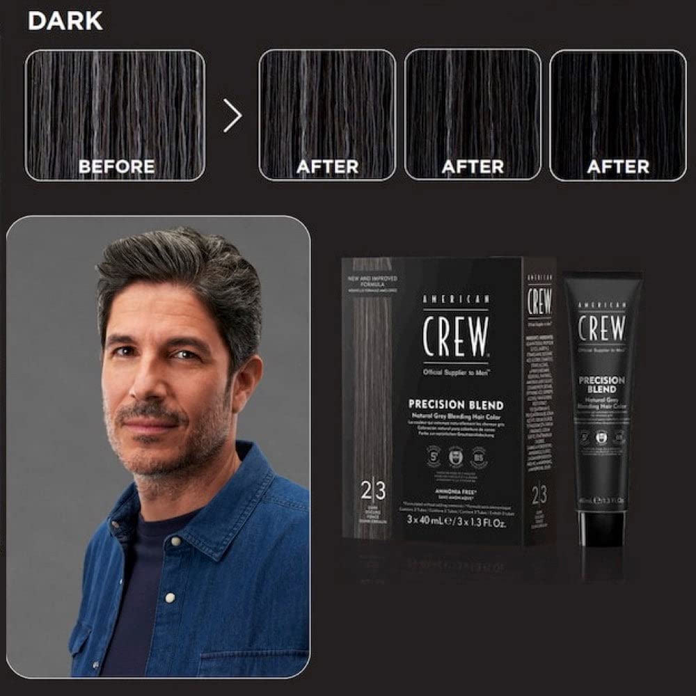 American Crew Men's Temporary Hair Color, Temporary Hair Dye, Natural Gray Coverage, Dark, 1.35 Fl Oz Beauty & Personal Care AMERICAN CREW