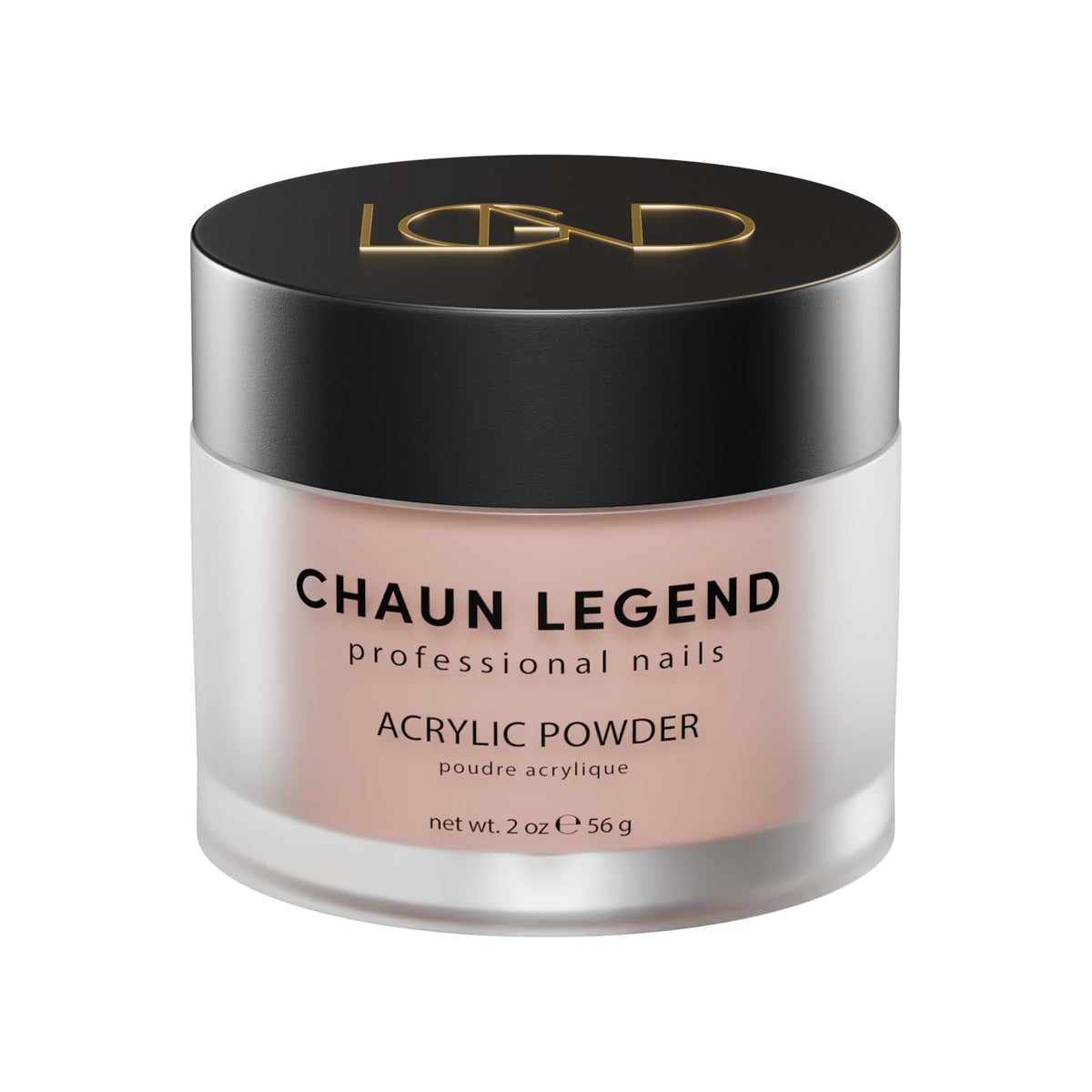 Chaun Legend Acrylic Powder, 2 Oz Long Lasting Salon Quality, Bubble Free, Self Leveling Professional Manicures, Fake Nails, Carving & Extensions