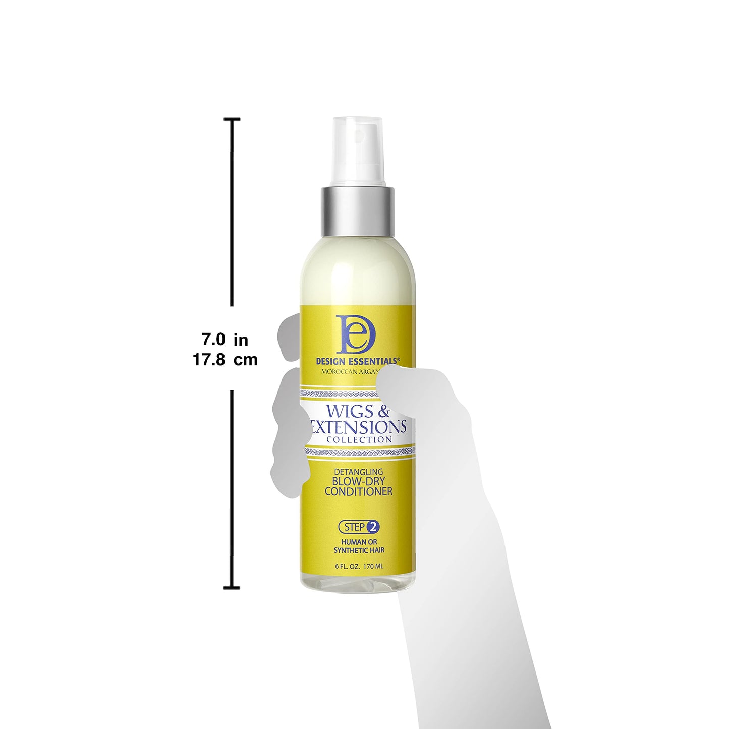 Design Essentials Moroccan Argan Oil Detangling Blow-Dry Conditioner- Wigs & Extensions Collection, 6 Oz (Packaging may vary) Beauty & Personal Care Design Essentials