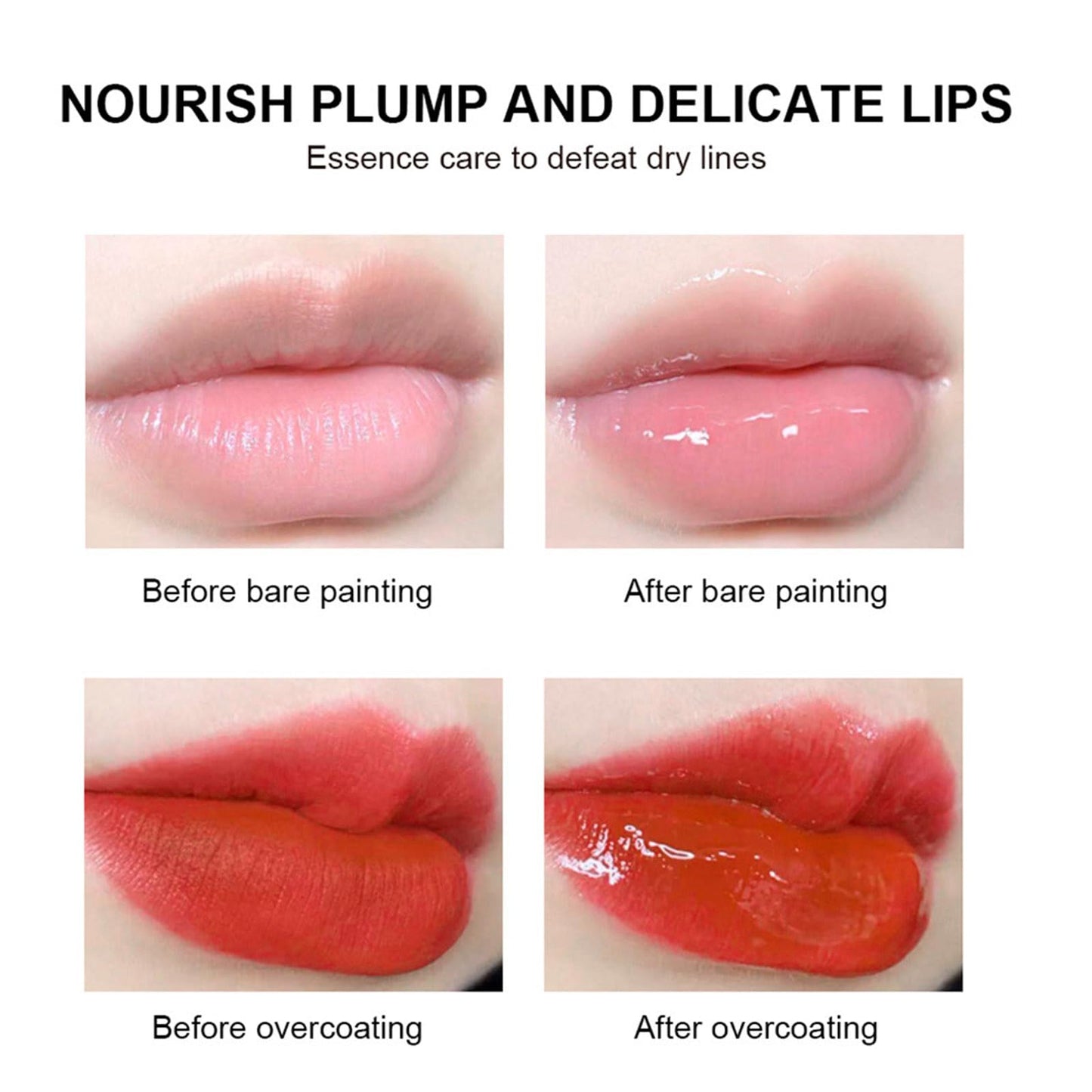 Lip Glowy Balm,4 Pack Fruit Glowy Lip Balm,Vitamin E Lip Glowy Balm Set Reduce Lip Lines, Enhance Lip Color,Moisturizing & Plump Quickly Replenishing Beauty and Personal Care Grospe