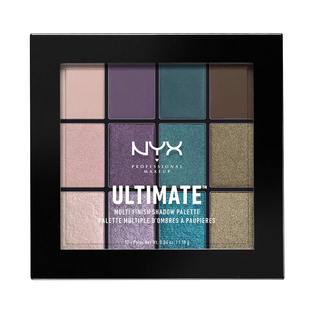 NYX PROFESSIONAL MAKEUP Ultimate Multi-Finish Shadow Palette, Eyeshadow Palette - Smoke Screen Beauty & Personal Care NYX PROFESSIONAL MAKEUP