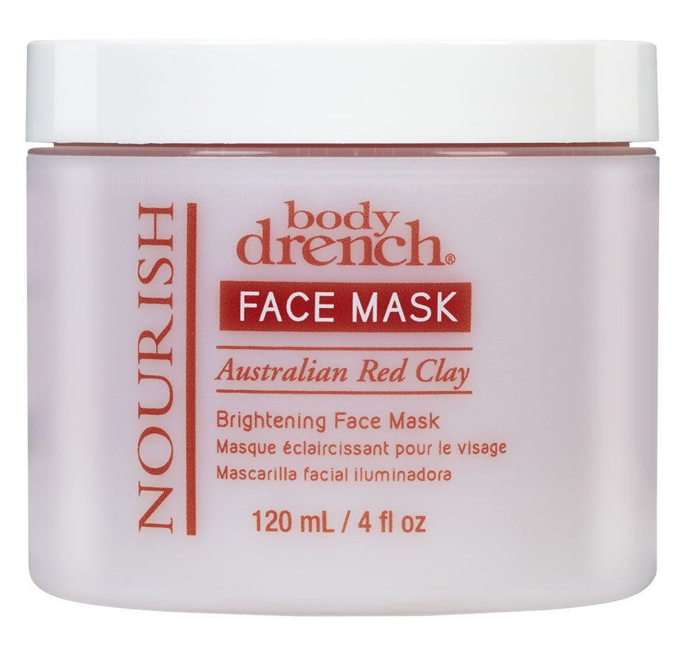 Body Drench Nourish Australian Red Clay Brightening Face Mask, 4 oz Beauty & Personal Care Body Drench
