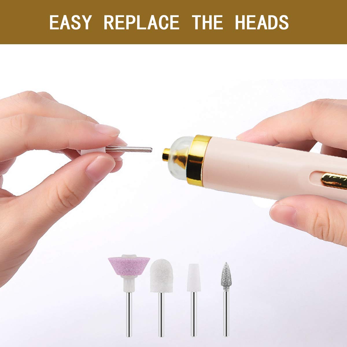 10 Pieces Nail File Replacement Head Refills for Perfect Finishing and Well Touch Salon Nails Electronic Nail File and Full Manicure Beauty & Personal Care GOMINYUF