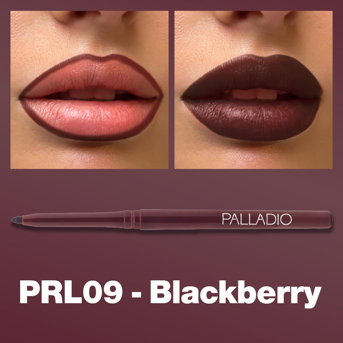 Palladio Retractable Waterproof Lip Liner High Pigmented and Creamy Color Slim Twist Up Smudge Proof Formula with Long Lasting All Day Wear No Beauty & Personal Care Palladio
