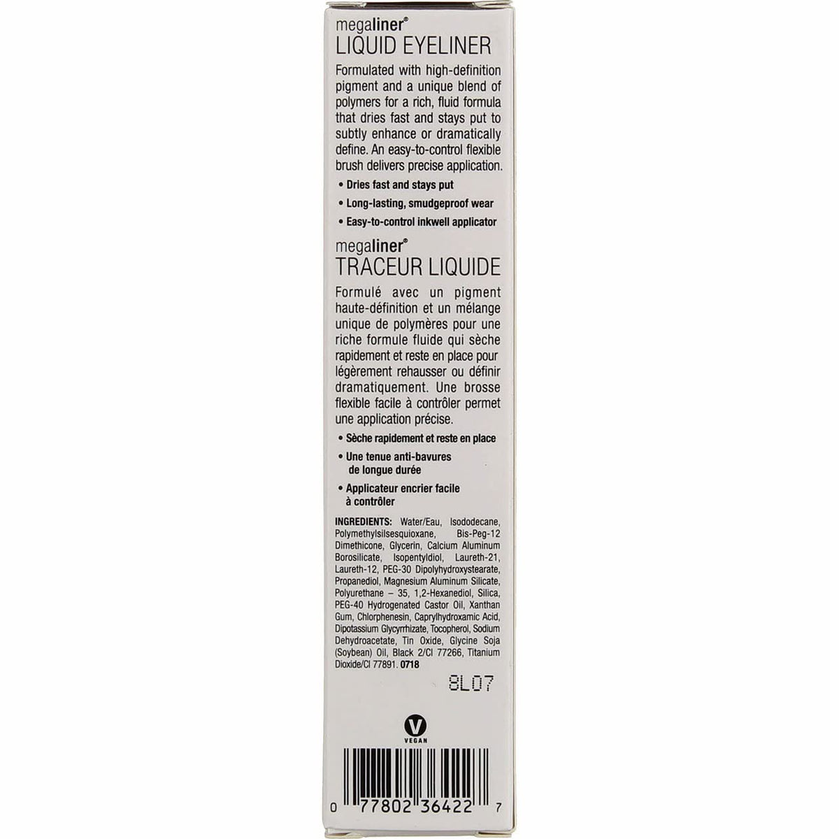 Wet N Wild MegaLiner Liquid Eyeliner Gun Metal (Pack of 4)4