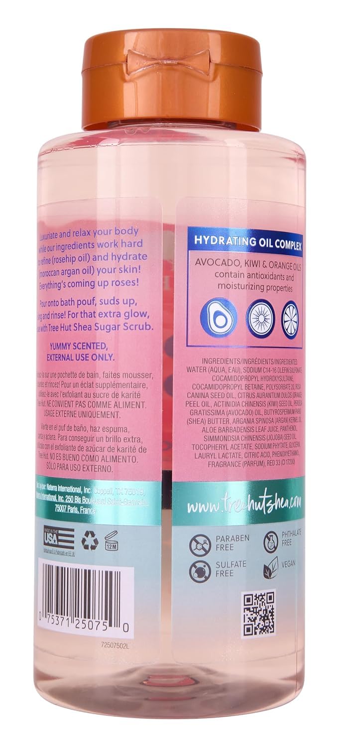 Tree Hut Moroccan Rose Nourishing & Moisturizing Foaming Gel Wash, 18 oz., Hydrating Beauty & Personal Care Tree Hut