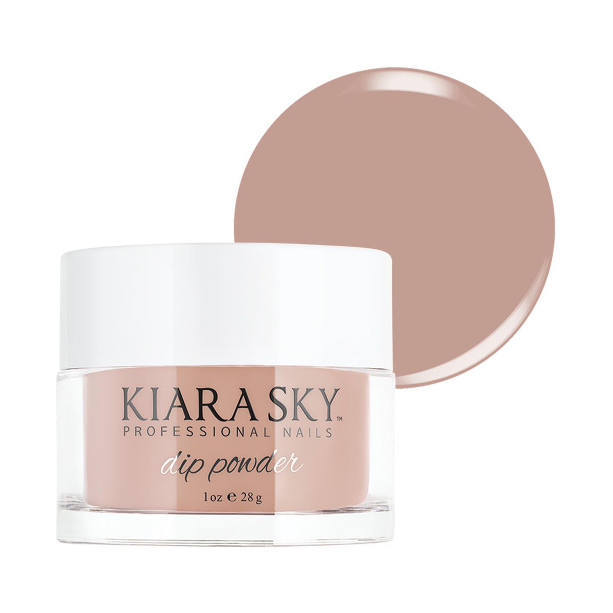 Kiara Sky Dip Powder Nude Tones 1 oz, Taupe-Less