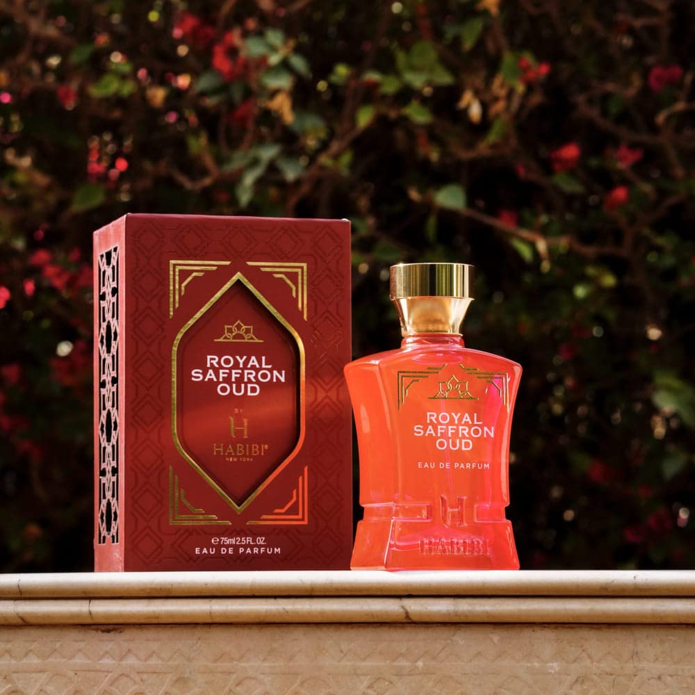 H HABIBI Royal Saffron Oud Arabian Perfume for Women - 2.5 oz (75ML) Long Lasting Women's Fragrance, Warm Woody Scent with Jasmine, Patchouli Beauty & Personal Care H HABIBI