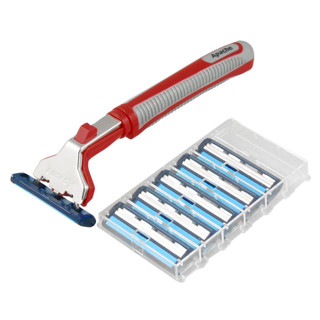 Ruilogod Men Travel Shaver Manual Razor w 6 Double Layer Blades (id: fb6 068 ca5 16c c3a Beauty and Personal Care Ruilogod