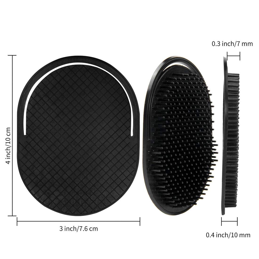 6Pcs shampoo pocket comb massage hair comb pocket palm brush comb portable hair comb beard comb creative scalp brush pocket combs for men and pets Beauty & Personal Care Rolybag
