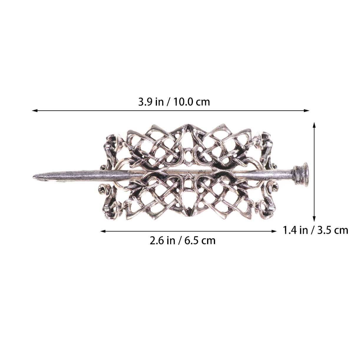 Viking Knot Hair Clips Alloy Retro Hair Slide Barrettes Hair for Long Hair Beauty & Personal Care Lurrose