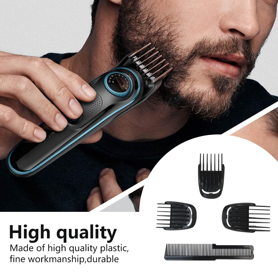 Zafina-UP 3 Piece Set (9mm 12mm 16mm) Haircut Blade Guards Replacement for Philips Norelco Multigroom MG3748 MG3750 MG3757, with Small Beard Comb Beauty and Personal Care Zafina-UP