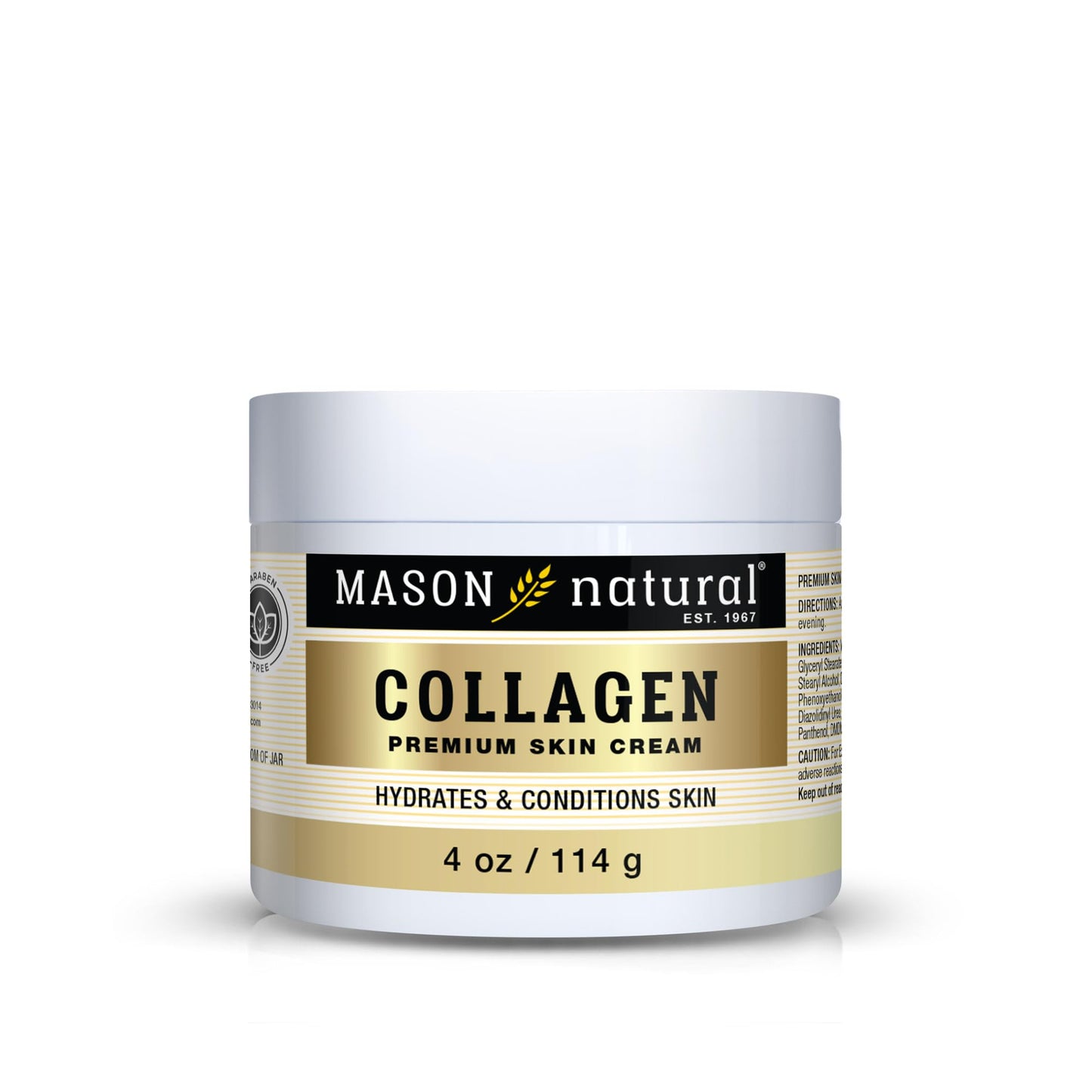 MASON NATURAL Collagen Premium Skin Cream, Women’s Anti,Aging Face & Body Daily Moisturizer for Hydration & Firmness, Pear Scent, 4 oz Beauty & Personal Care MASON NATURAL
