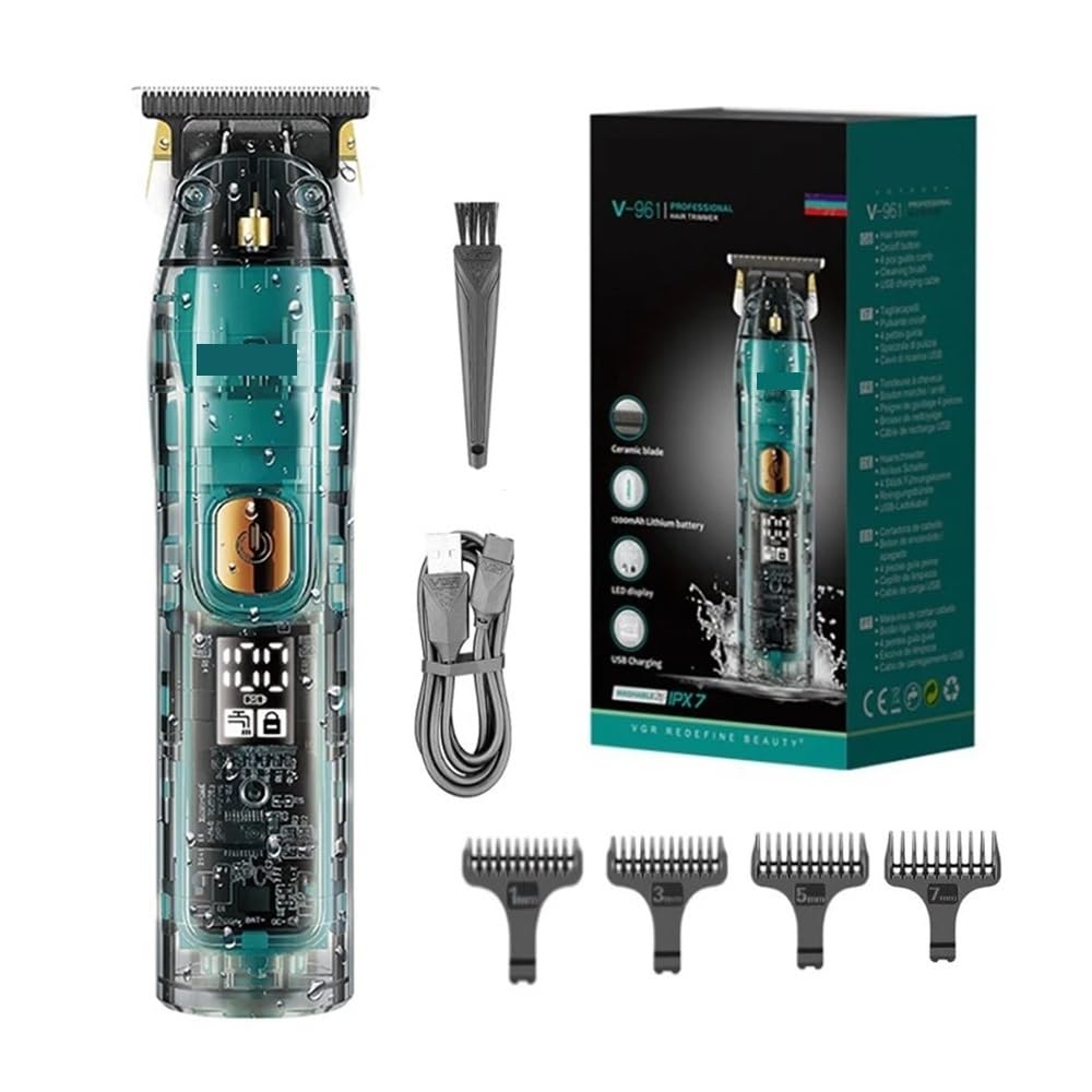 EWKYLSEM Professional Hair Trimmer for Men Electric Beard Rechargeable Clipper Washable Haircut Barber Shop Kit(961 Bubble) Beauty and Personal Care EWKYLSEM