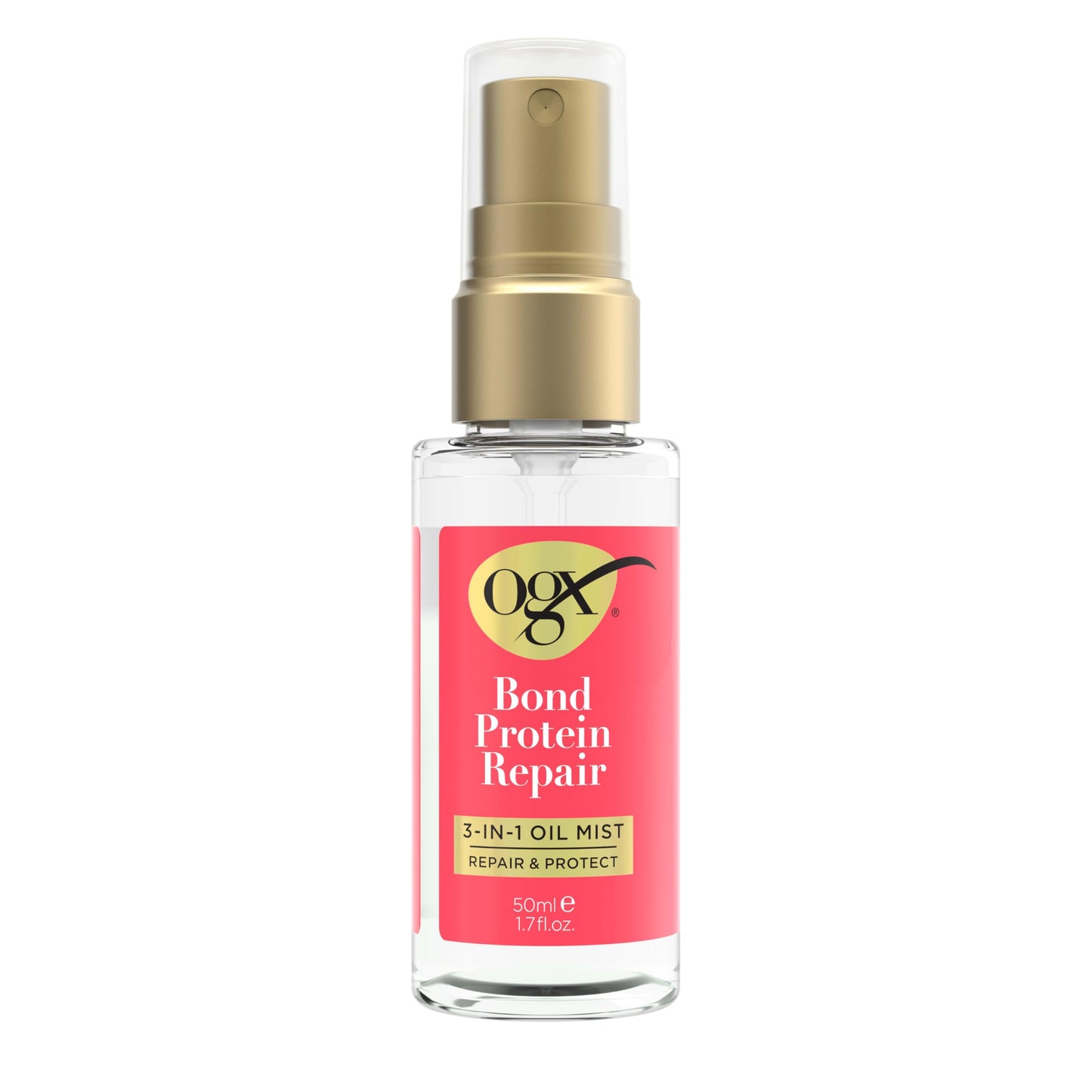 OGX Repair & Protect Bond Protein Repair 3-in-1 Oil Mist, Hair Oil Protects Dry, Damaged Hair Against Frizz, Strengthens & Maintains Shine, Hair Mist Beauty & Personal Care OGX