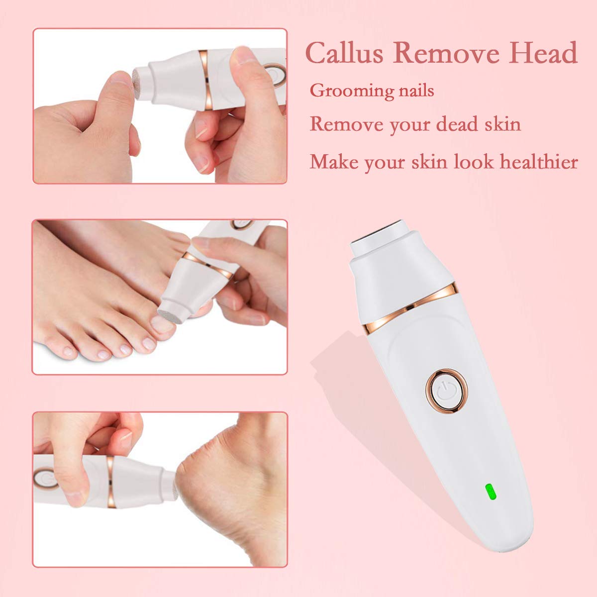 Electric Razor for Women,7 in 1 Painless Lady Shaver Set,Rechargeable Cordless Facial Hair Removal,Bikini Trimmer,for Face,Eyebrow,Nose, Underarm Beauty and Personal Care superqiu