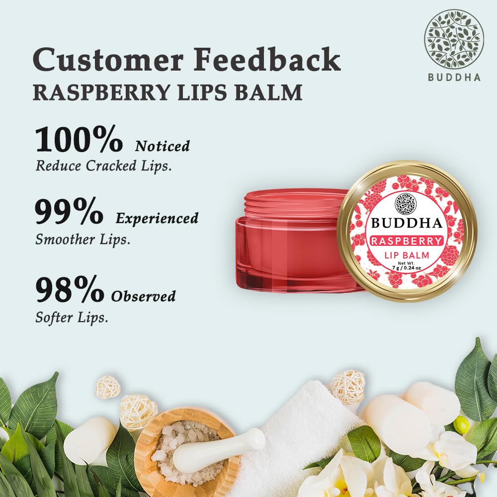 Buddha Natural Berry Kiss Raspberry Lip Balm (7 Grams) Beauty and Personal Care Buddha Natural