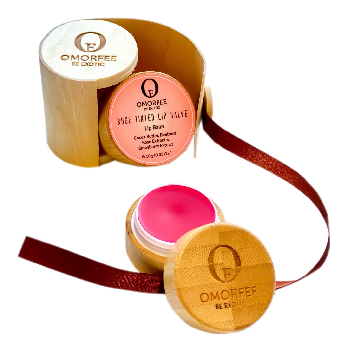 Tinted Lip Butter Balm by Omorfee - Instant Moisture, Soft Shine & Deep Hydration - Sheer Tint, Velvety Texture, Long-Lasting Softness & Nourishing Beauty and Personal Care OMORFEE BE EXOTIC OF