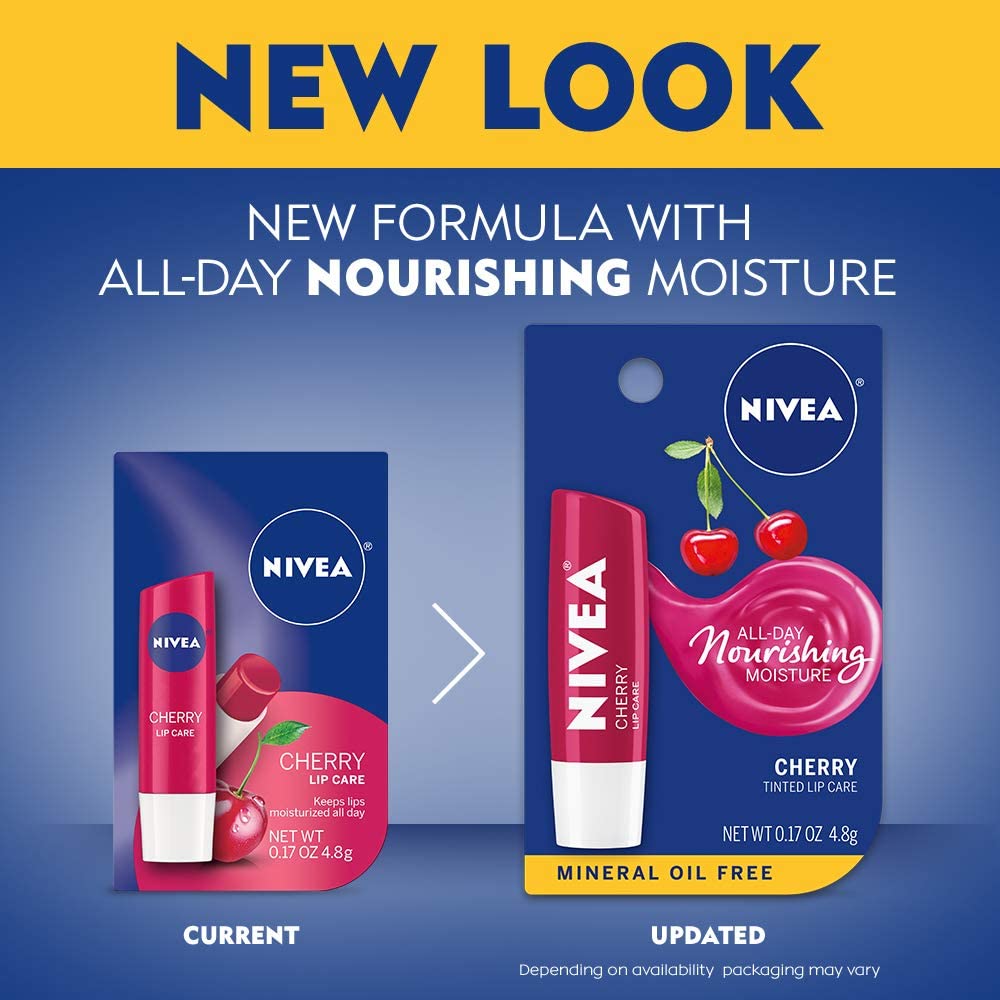 Nivea A Kiss of Cherry Lipcare .17 OZ (Pack of 6) Beauty and Personal Care NIVEA