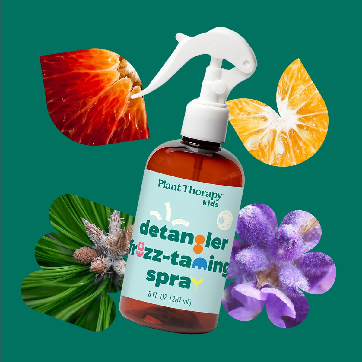 Plant Therapy Hair Therapy KidSafe Detangler Frizz-Taming Spray 8 oz Smooth, Soften & Detangle, Paraben & Synthetic Fragrance Free, Vegan, Argan Beauty & Personal Care Plant Therapy