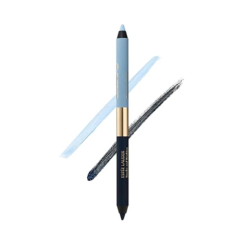 Estée Lauder Smoke and Brighten Long-Lasting Waterproof Kajal Eyeliner Pencil Duo, 0.03 Ounce, Marine/Sky Blue Beauty & Personal Care Estée Lauder