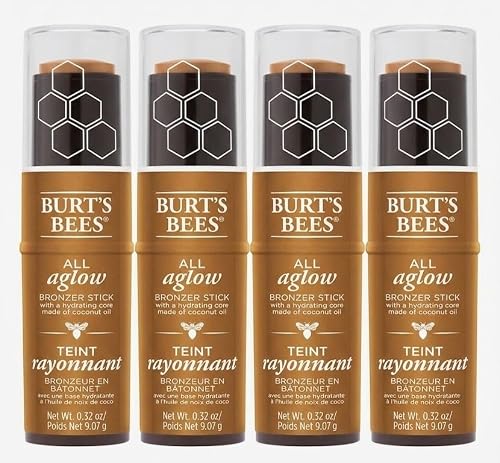 Burt's Bees 100% Natural All Aglow Bronzer Stick - Bronze Splash (1610) - .32oz (4 Pack) Beauty & Personal Care Burt's Bees