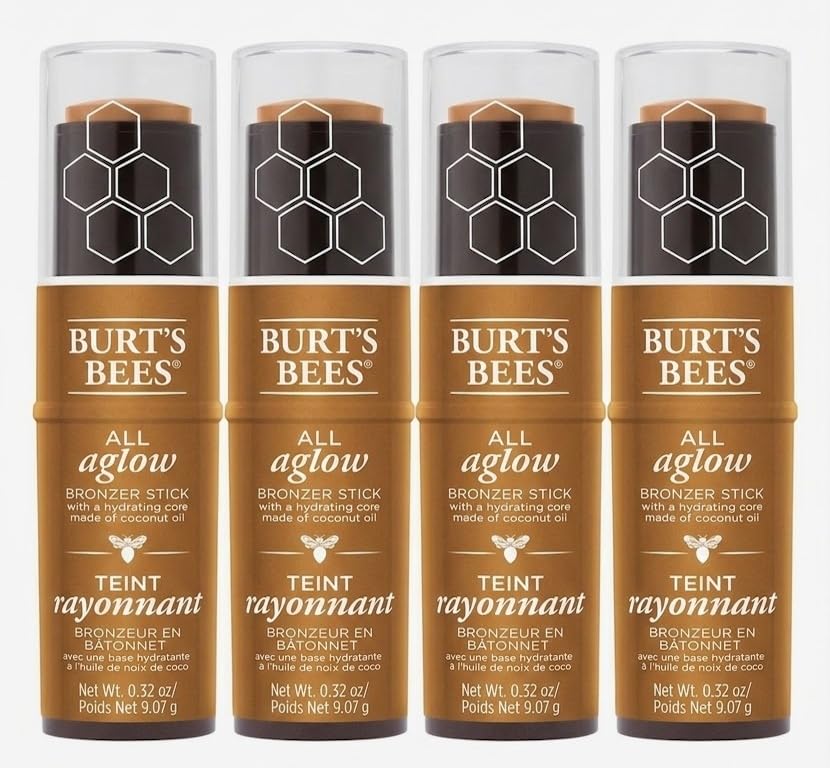 Burt's Bees 100% Natural All Aglow Bronzer Stick - Bronze Splash (1610) - .32oz (4 Pack) Beauty & Personal Care Burt's Bees