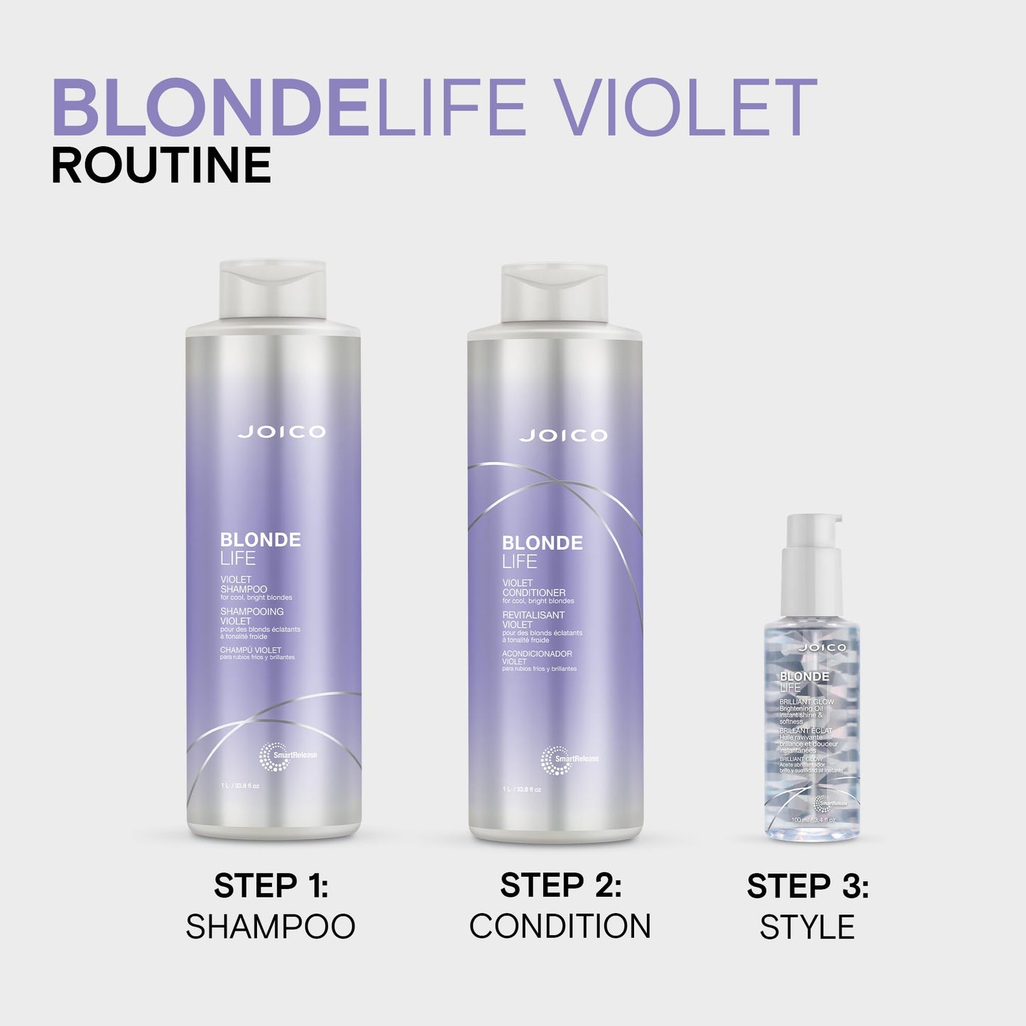 Joico Blonde Life Violet Shampoo | For Cool & Bright Blonde Hair | Neutralize Brassy Tones | Banish Yellow Tones | Boost Shine | Sulfate Free | Beauty & Personal Care Joico