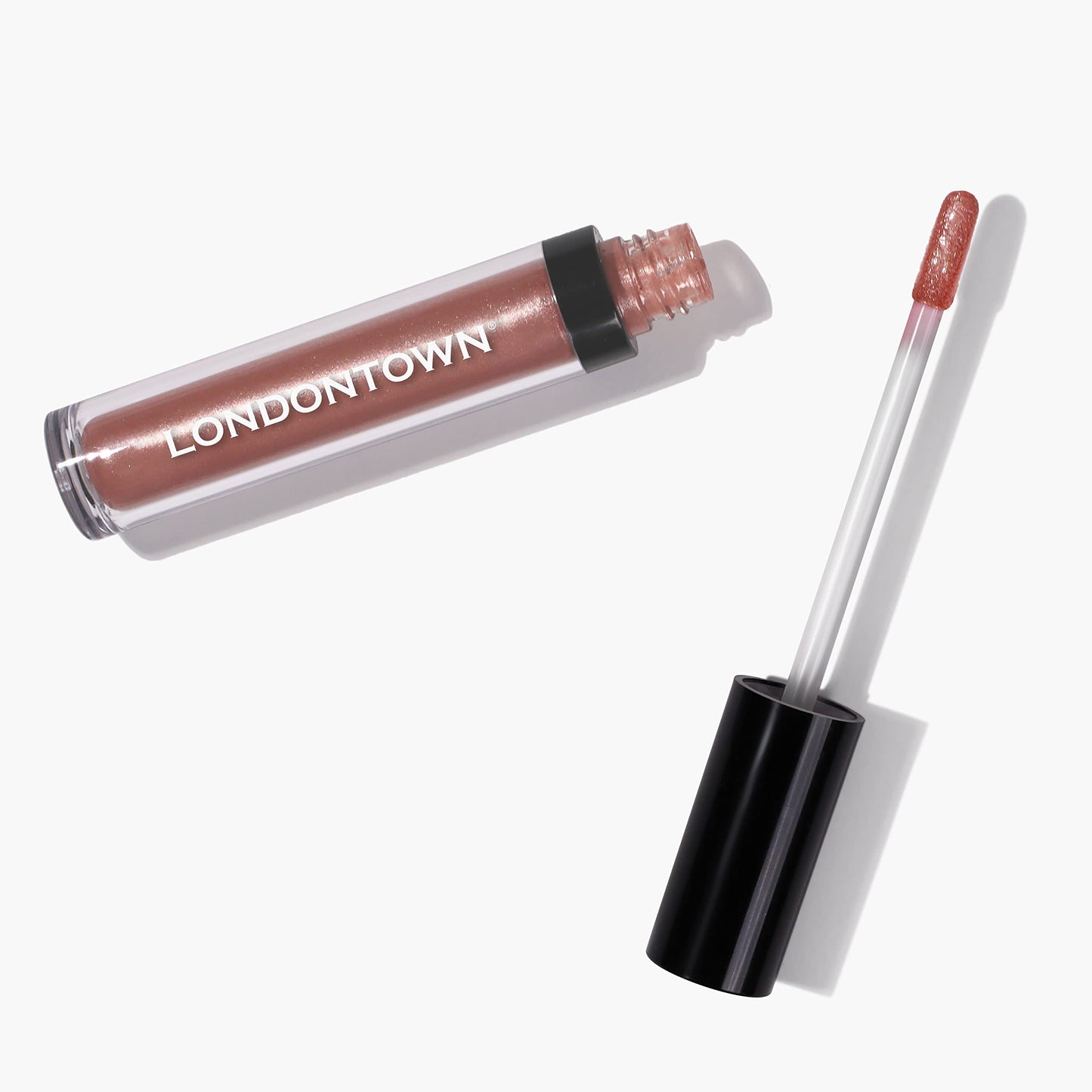 LONDONTOWN Gossamer, Peachy Beige, Plush Shine Lip Gloss Tube, Deep Hydrating High Shine Sheer Tint Non-Sticky Conditioning Balm Beauty & Personal Care LONDONTOWN