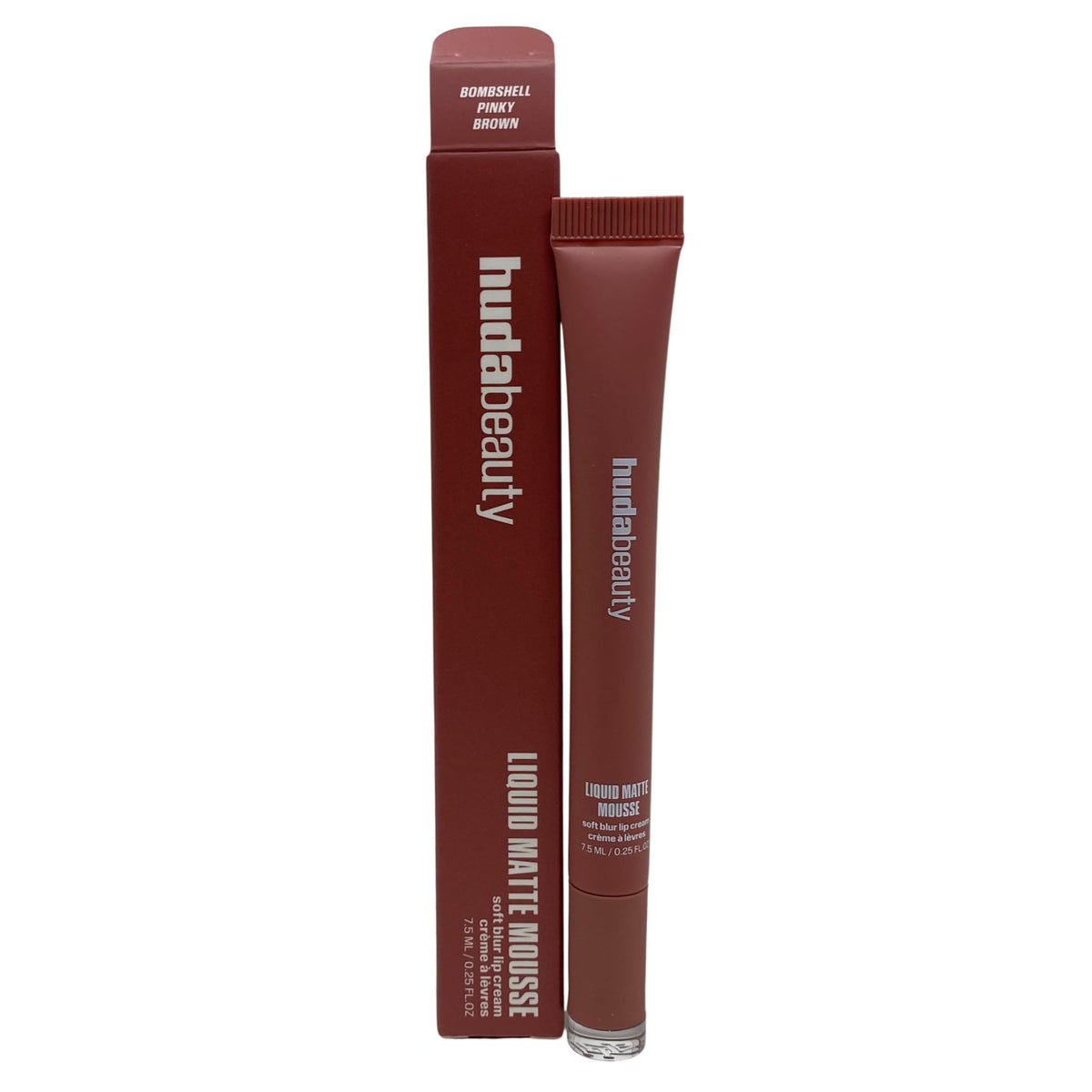 Huda Beauty Liquid Matte Mousse - Bombshell Pinky Brown. -