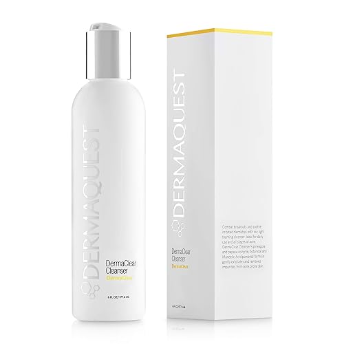DermaQuest DermaClear Cleanser for Acne Breakouts - Acne Face Wash & Face Exfoliator with Mandelic Acid and Tea Tree Oil (6 oz.) Beauty & Personal Care DermaQuest