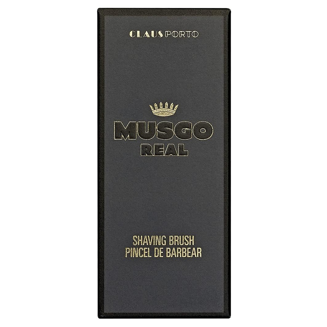Claus Porto - Musgo Real Shaving Brush - Wood + Metal Handle - Handmade, Soft, Synthetic Bristles Beauty and Personal Care Claus Porto