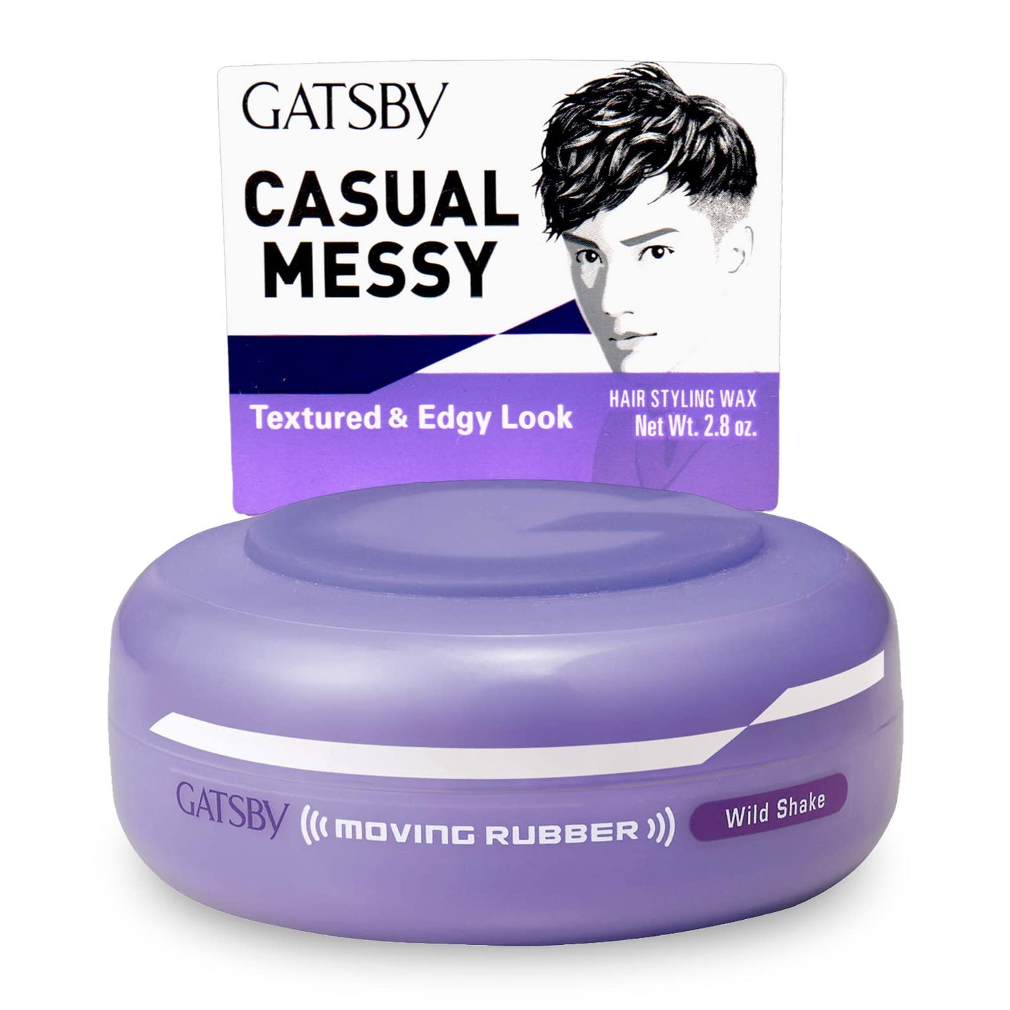 GATSBY Moving Rubber Wild Shake Hair Wax, English Version, 80g/2.8oz Beauty & Personal Care Gatsby