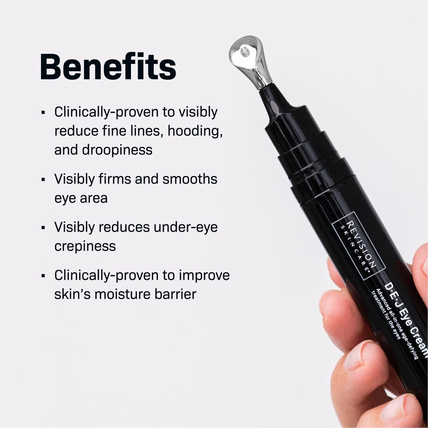 Revision Skincare D·E·J Eye Cream®, Clinically Proven to Reduce Under-Eye Fine Lines and Wrinkles with Peptides and Hyaluronic Acid for a Firmer Beauty & Personal Care Revision Skincare