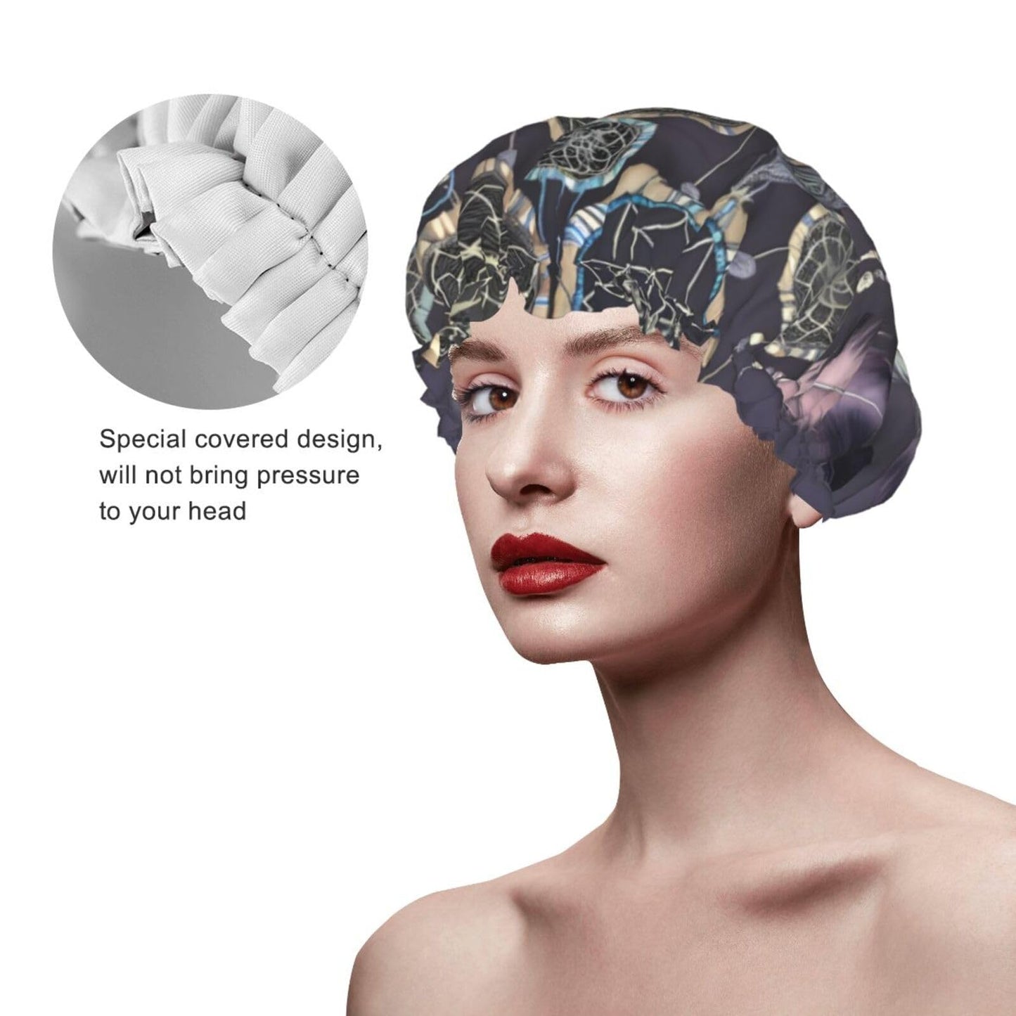 Dream Catcher Shower Cap for Women Men Large Reusable Shower Bonnet Double-Layer Waterproof Bath Caps Elastic Band Hair Hat for All Hairstyles Beauty and Personal Care BWLHJKE