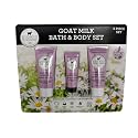 Dionis Goat Milk Bath & Body Set, 3 Piece Set - 1 oz. Body Lotion / 2 fl oz. Whipped Body Scrub x2, Cruelty & Paraben Free, Dermatologist Tested Beauty & Personal Care Dionis