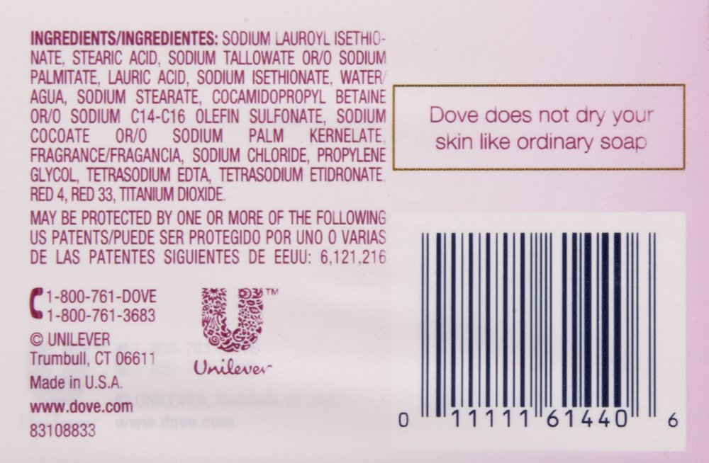 Dove Beauty Bar - Pink - 4 oz - 4 ct - 2 pk Beauty & Personal Care Dove