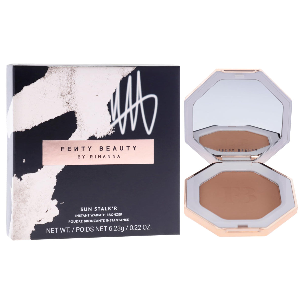 Sun Stalkr Instant Warmth Bronzer - 03 Private Island by Fenty Beauty for Women - 0.22 oz Bronzer
