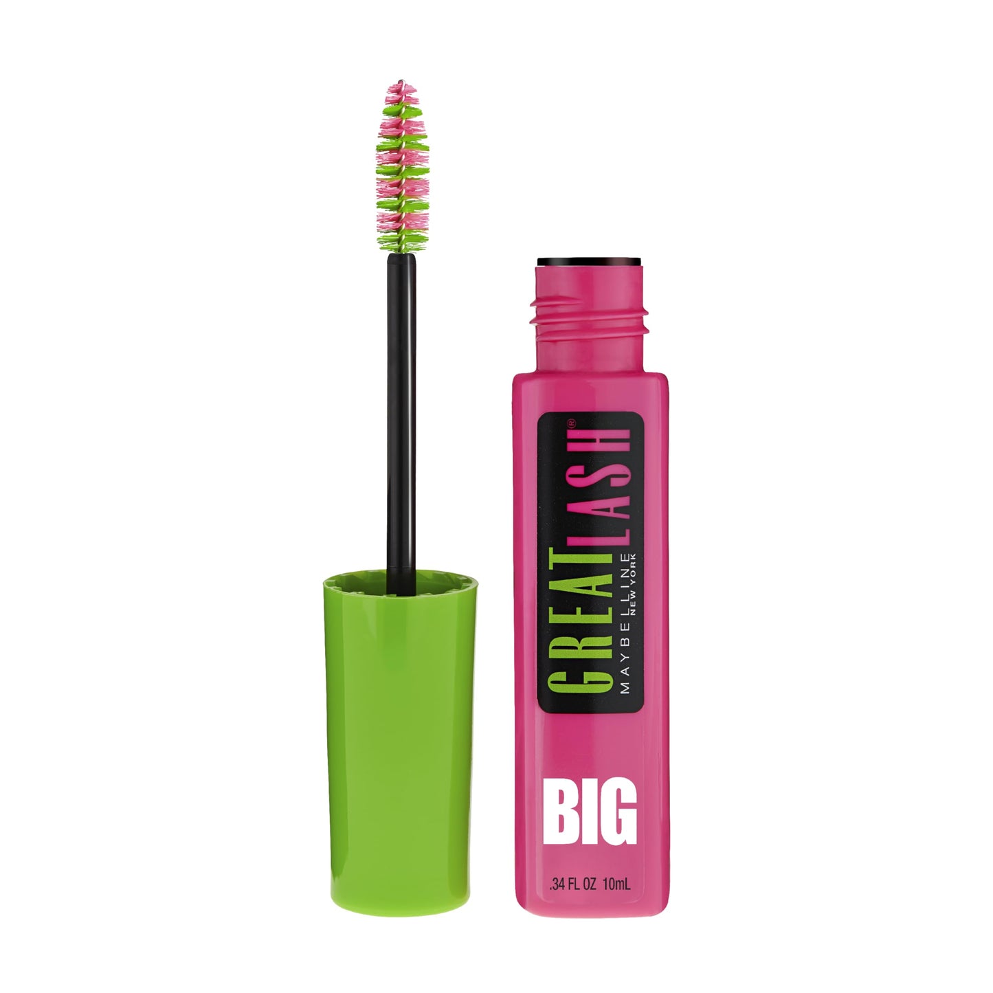 Maybelline Great Lash BIG Washable Mascara, Volumizing, Thickening, Lengthening Mascara, Blackest Black, 1 Count Beauty & Personal Care MAYBELLINE